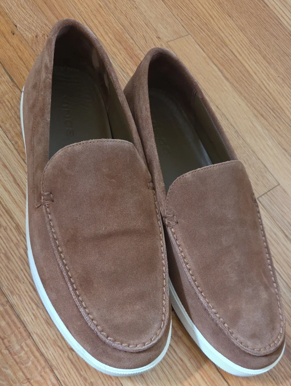 Sonoma II Suede Coriander Brown Loafer by Vince Sz 10